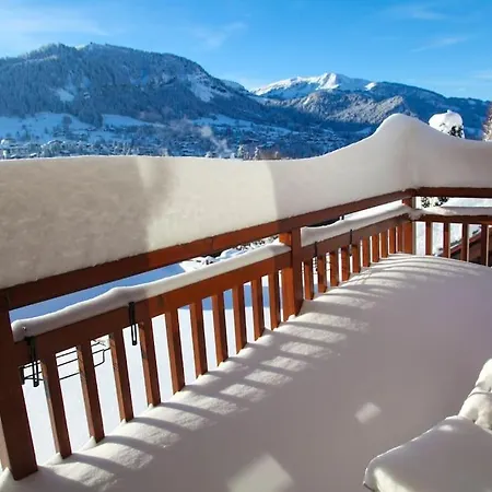 Daire Exceptional View Of Village And Mountain Megève