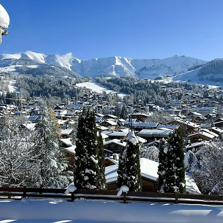Exceptional View Of Village And Mountain Appartement Megève