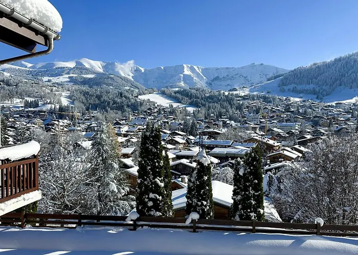 Exceptional View Of Village And Mountain Appartement Megève