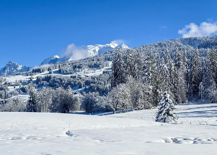 Exceptional View Of Village And Mountain